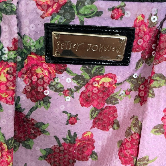 Betsey Johnson Rose Sequin Bag - Picture 3 of 7